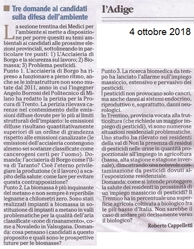 20181004_tre domande ai candidati su difesa ambiente