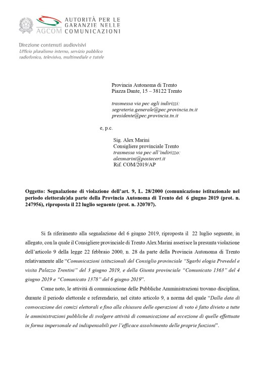 20191218_richiamo di AGCOM a PAT_page-0001