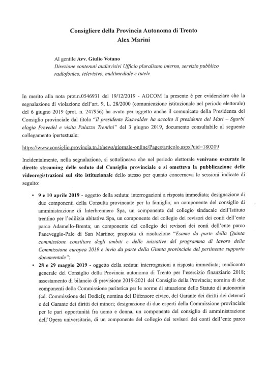 20200108_integrazione Marini ad Agcom (1)